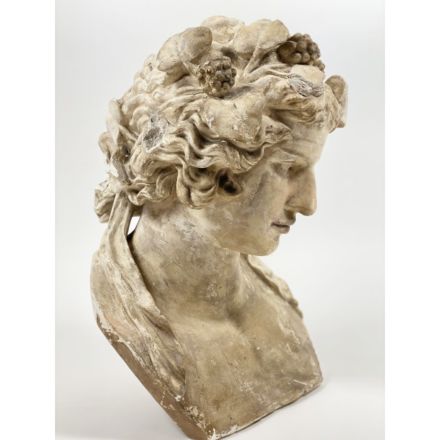 Plaaster studie van de buste van Antinous