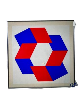 Bob Bonies colour silkscreen red and blue