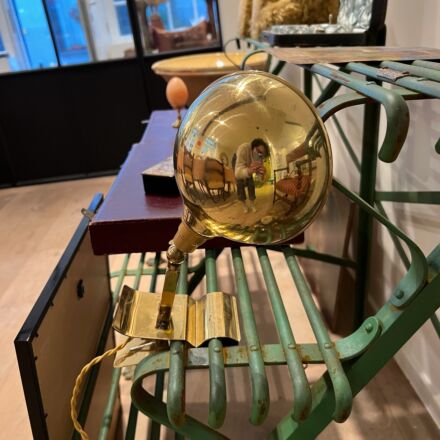 Vintage brass lamp on a clip by Christopher Wray (3)