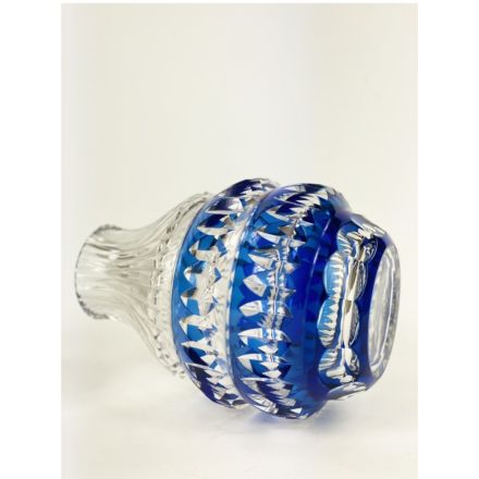 Gedoubleerde Val Saint Lambert vaas blauw